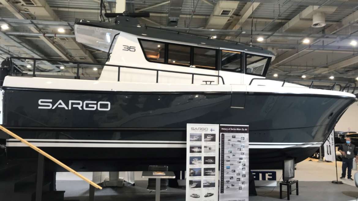 SARGO 36 on display at Athens International Boat Show 2021