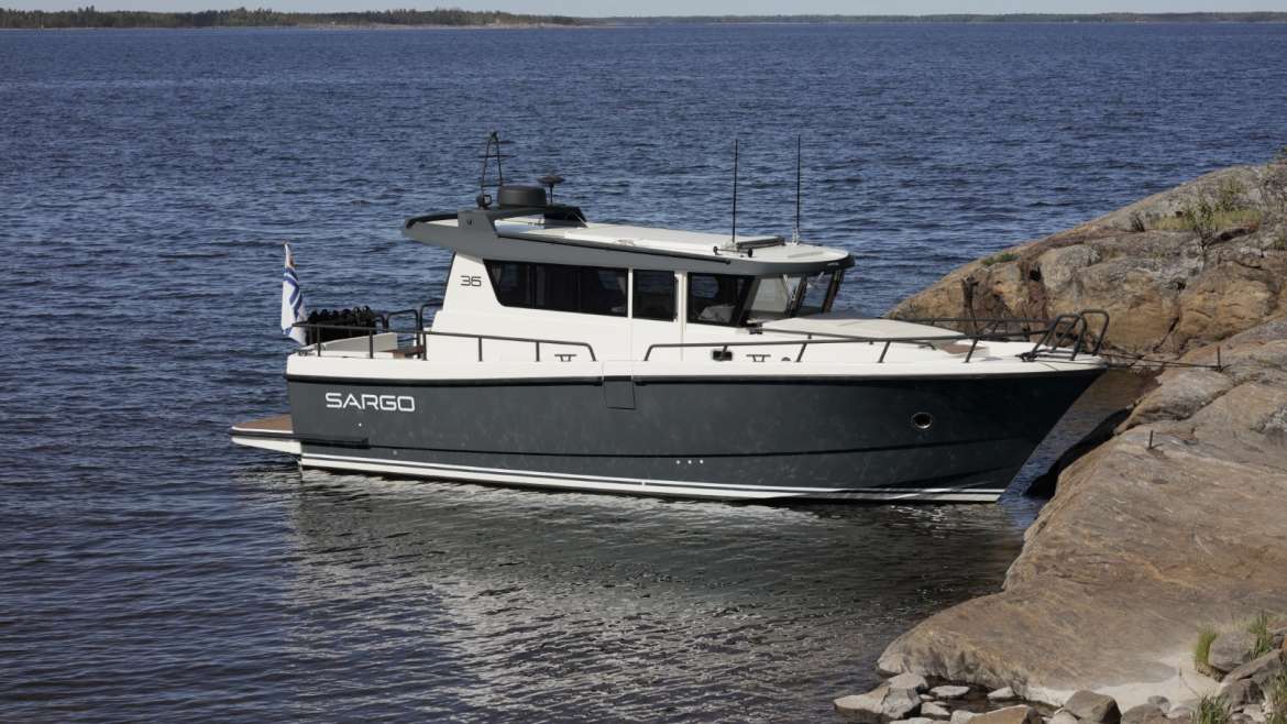 SARGO 36 on display at Athens International Boat Show